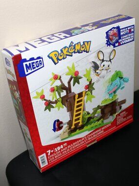 3/$77❤️Mega Construx Pokemon Emolga And Bulbasaurs Charming Woods 194 pcs